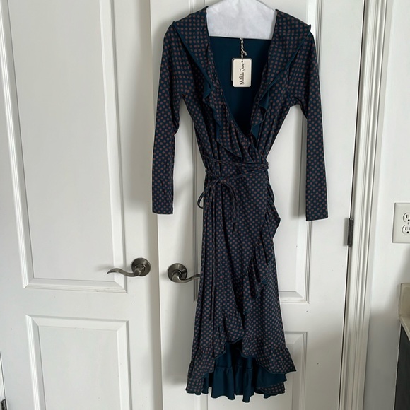 Matilda Jane Reunion Wrap Dress NWT. Sz small - Picture 1 of 4